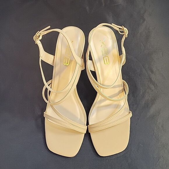 X2B ALLY-4 WOMEN SEXY STILETTO STRAPPY SQUARE OPEN TOE HIGH HEELS SHOES - Picture 3 of 16